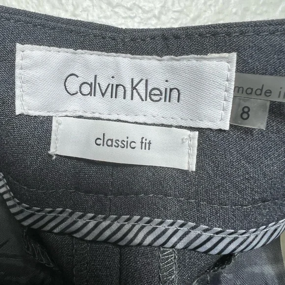 Calvin Klein Women's Classic Charcoal Fit Straight Leg. S 8 NWT - Picture 8 of 13